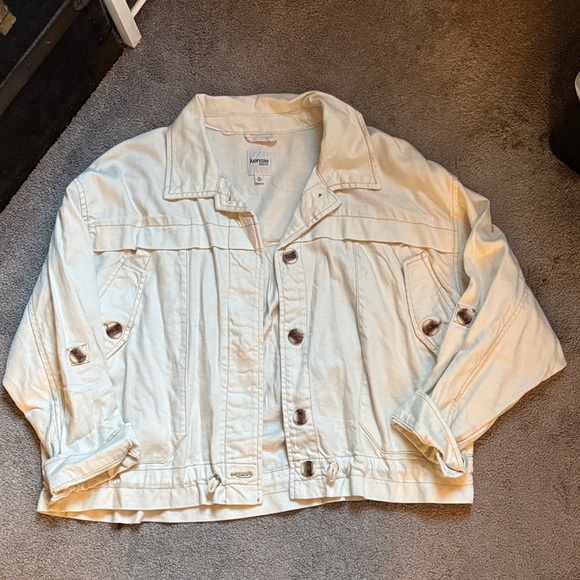 Kensie Jackets & Blazers - Kensie  (TJ Maxx) Cream Denim Jacket